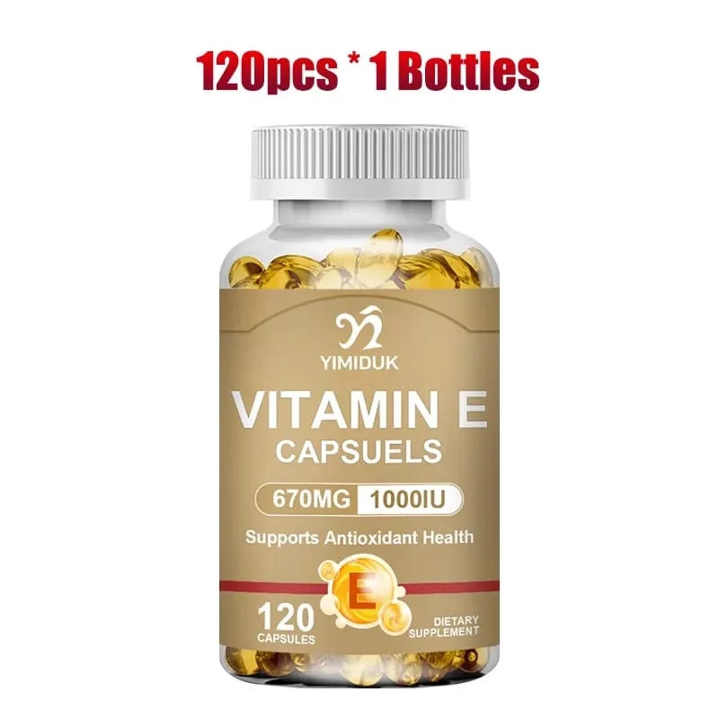 Achetez-en 1, obtenez-en 1 gratuitement ! Les capsules de vitamine E de 670 mg soutiennent la santé de la peau et du cœur, hydratent de l'intérieur, réduisent les cicatrices et favorisent la brillance.