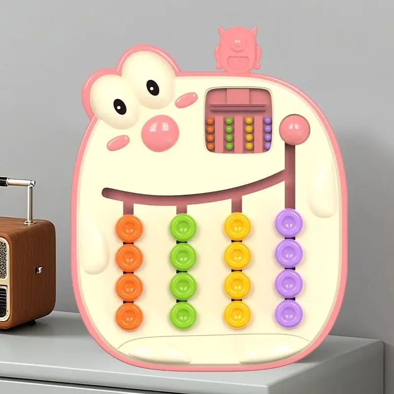 A sliding bead positioning puzzle board a logic-based brain teaser toy and a tabletop game that trains hand-eye coordination. — image 2