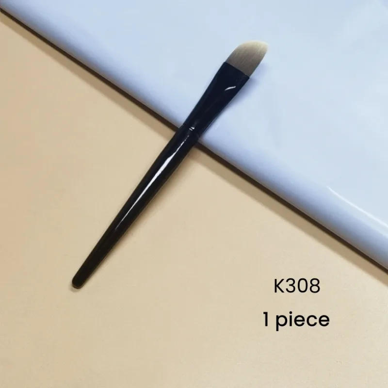 Black Curved Foundation Makeup Brushes Blush Beauty Foundation Facial Mask Care Lotion Make Up Brush Tools — image 8