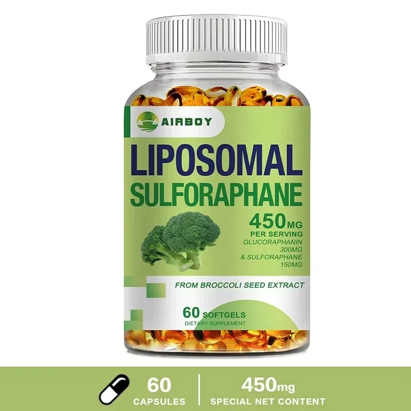 Sulforafano liposomal 450 mg - Suplemento antioxidante para el corazón que estimula la inmunidad — image 10
