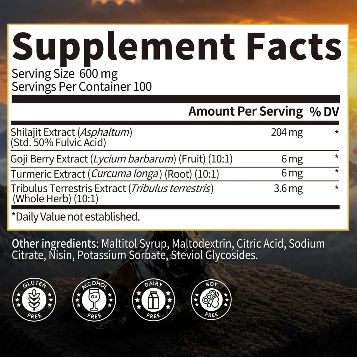 204MG Asli Shilajit Resin Minuman Asli Tambahan Mineral untuk Kesihatan Imun Metabolisme Keseluruhan Kesihatan Fizikal — image 6