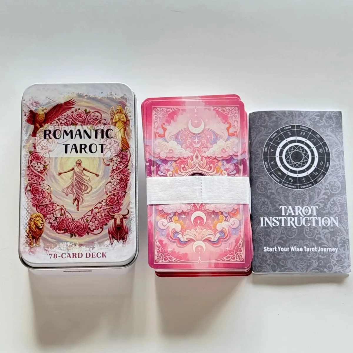 12*7cm Inner Rose Tarot Deck in Metal Box 350GSM with Paper Instruction Manual Self Growth Meditation Board Games — image 8