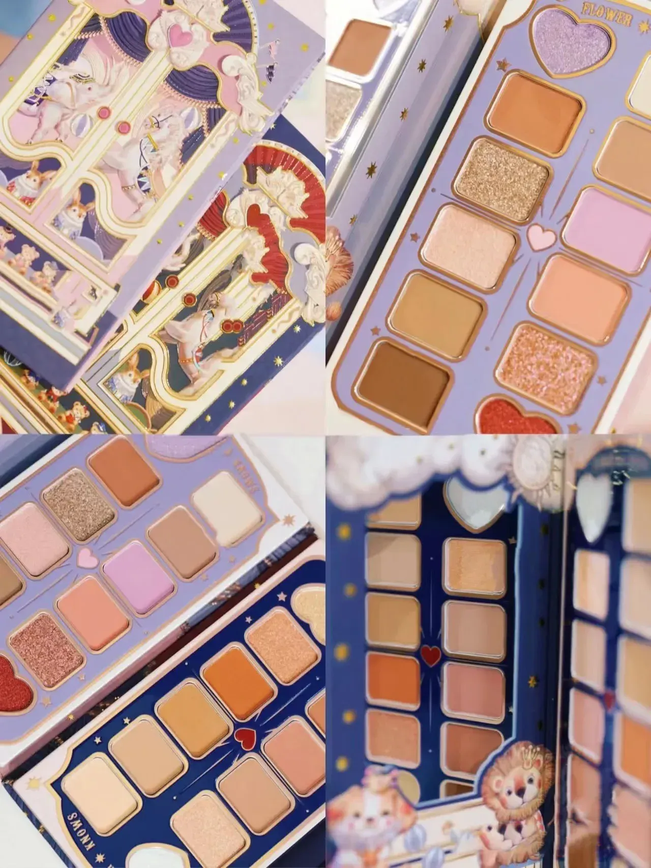 Flower Knows Circus Series 12 Coloured Eyeshadow Palette Matte Shimmer Glitter Sequins Pigment Eye Face Makeup Beauty Cosmetics — image 6