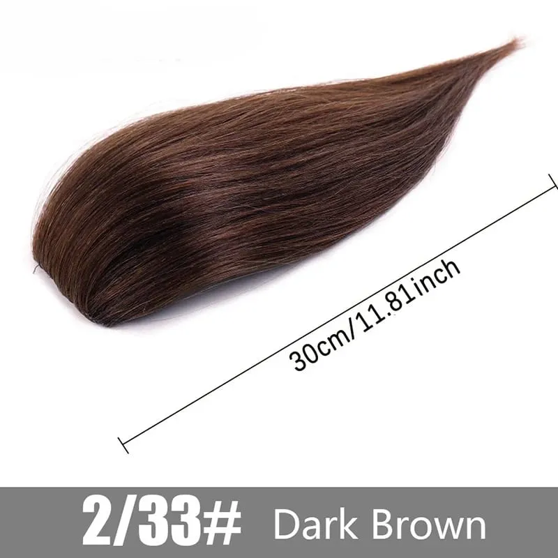 Wig synthetic pad piraso ng buhok 20cm 30cm dalawang card one-piece pad hair root pagtaas dami ng hair extension