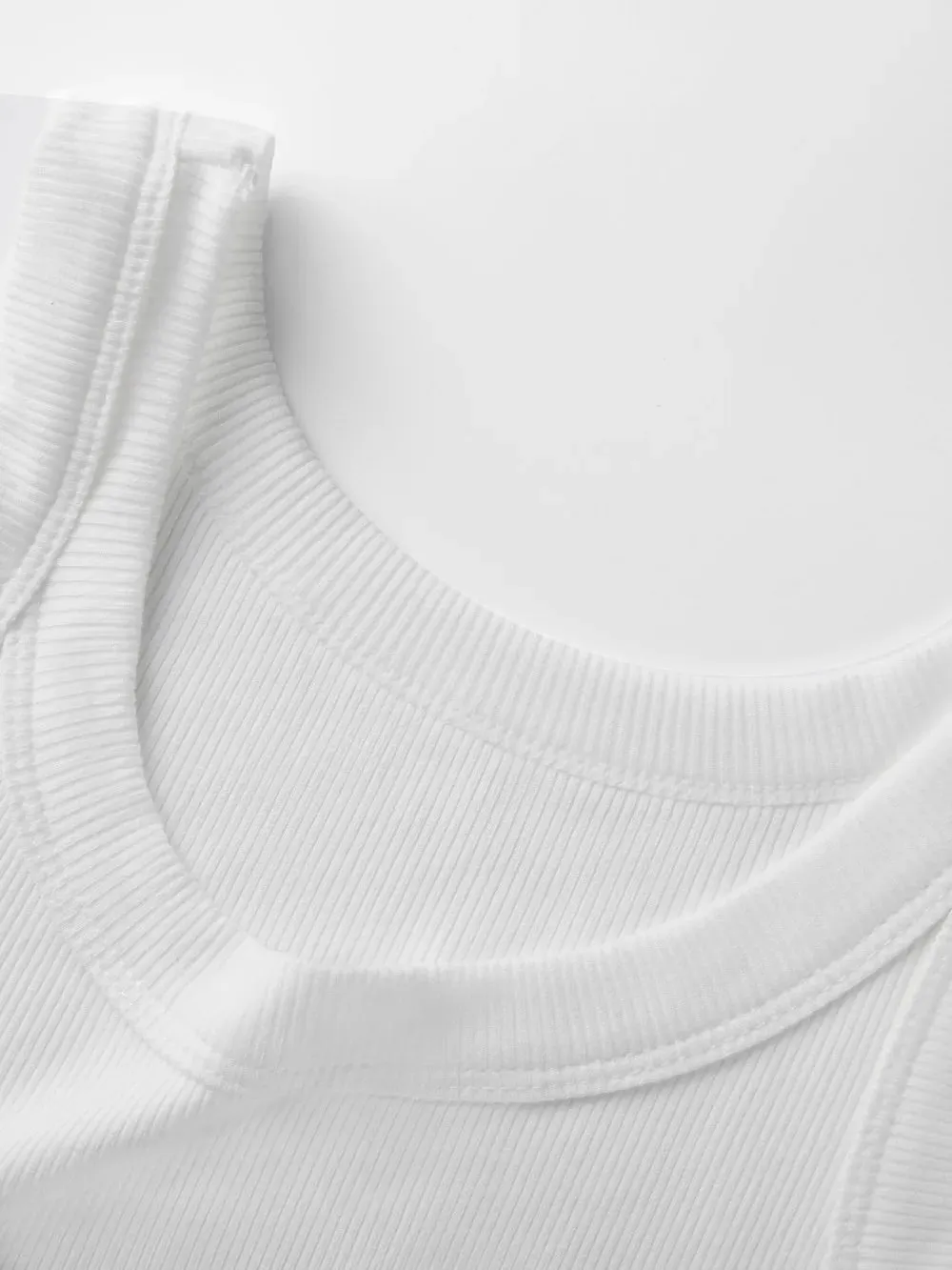 Womens O-Neck Ribbed Cotton Tank Top Slim Bodycon Sleeveless Summer Soft Breathable Basic Vest Casual Wear Daily Undershirt Tops — image 4