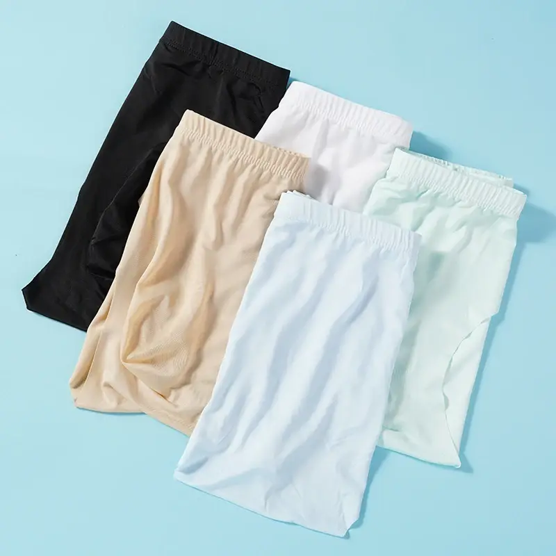 5 คู่/ล็อตชายกางเกง Ultra-บางกางเกงผ้าไหมน้ำแข็งฤดูร้อนโปร่งใสเซ็กซี่ Quick-drying Breathable ชุดชั้นในกางเกง — image 2