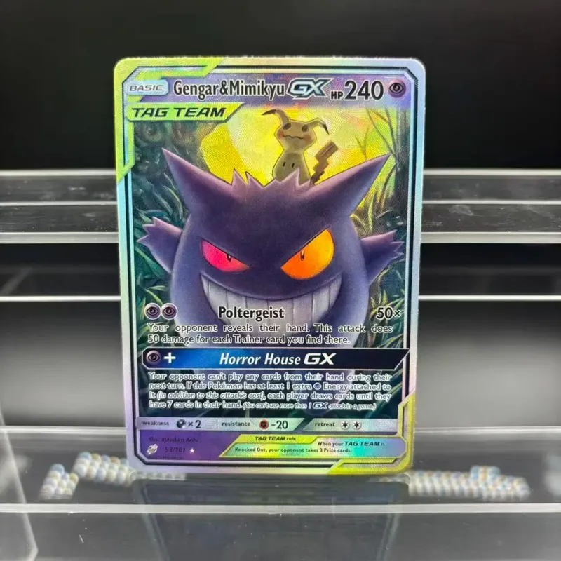 DIY Collection Cards Zekrom Umbreon Espeon Mewtwo GX EN Self Made Single Card Classic Game Anime Card Gift Toy — image 13