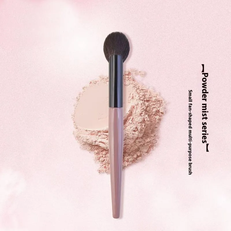 Hot Sale 1 Pcs Small Fan Shape Blusher Brush Powder Blush Cream Liquid Blush Makeup Brushes Precise Blush Brush Makeup Tools — image 2
