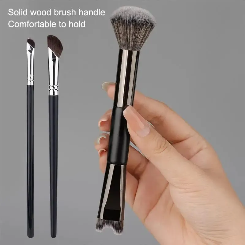 U-Shaped Dual Head Makeup Brush Nose Contour Brushes Set Eyeshadow Contour Face Brush For Precise Nose Sculpting Makeup Tools