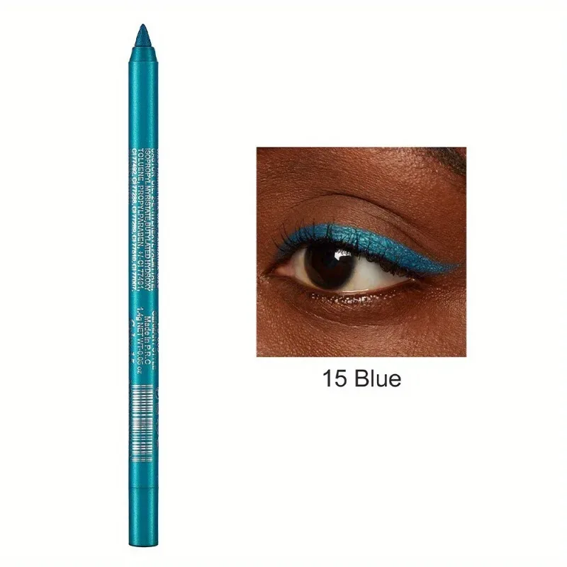 17 Colors Pearlescent Eyeliner Pencil Waterproof Long-lasting Colorful Matte Smooth High Pigment Eye Liner Shadow Pen Eye Makeup
