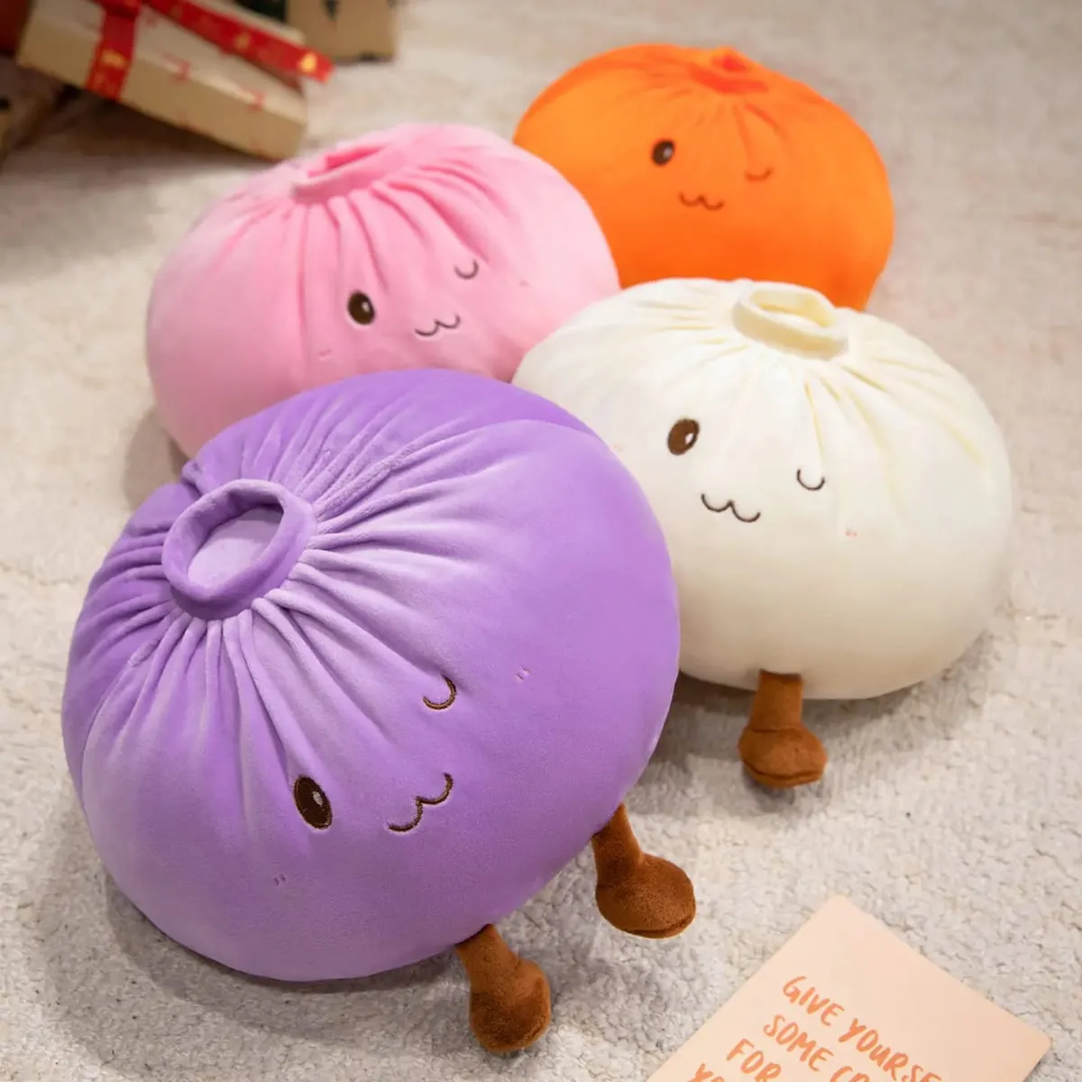 40cm Dumpling Plush Toy Soft Stuffed Hug Pillow Doll Home Decoration Stress Relief Toy Fans Gift — image 2