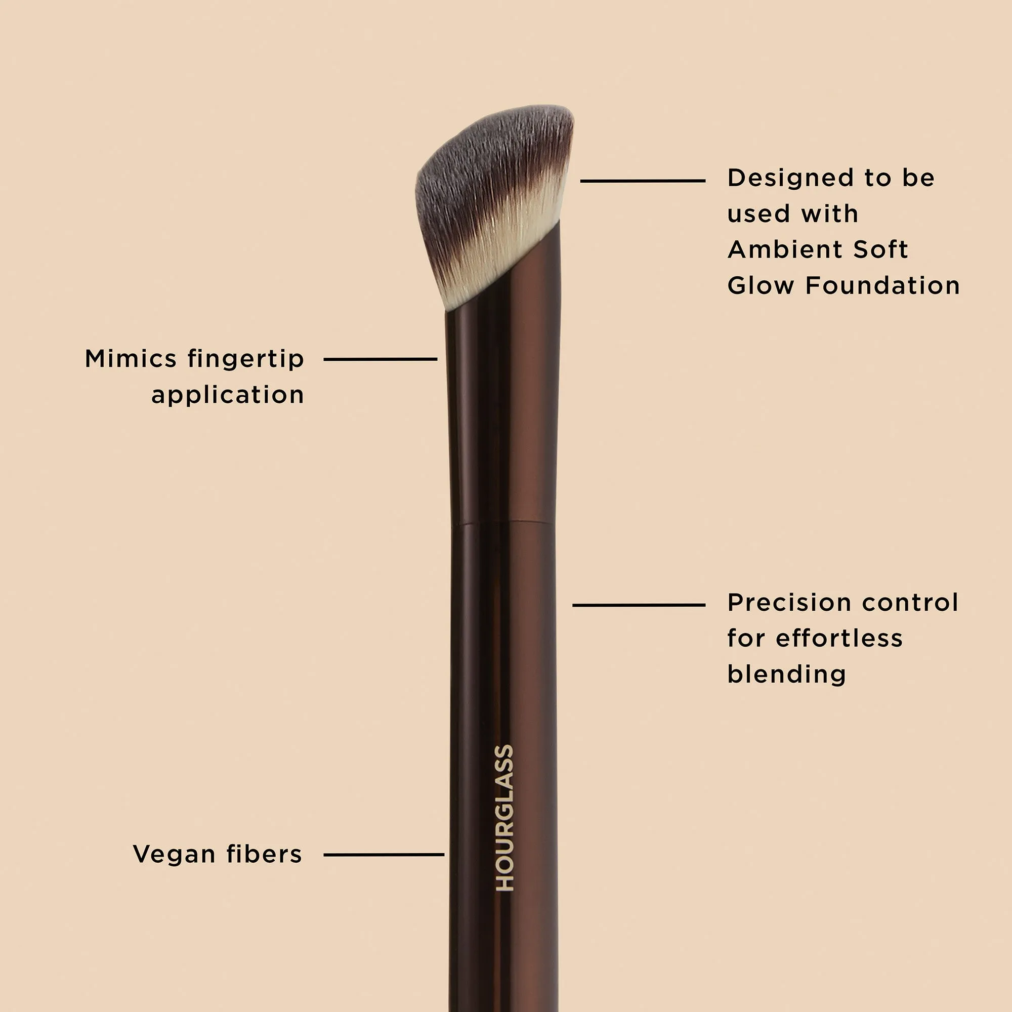 Hourglass Ambient Complexion Brush Set 2pcs Soft Glow Foundation Concealer Makeup Brushes Kit for Seamless Finish — image 2