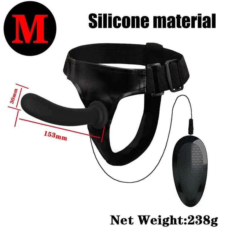 Remote Control Vibrating Silicone Strap On Dildo Harness Adjustable Wearable Pegging Panties for Couples Detachable Dual Stimu — image 10