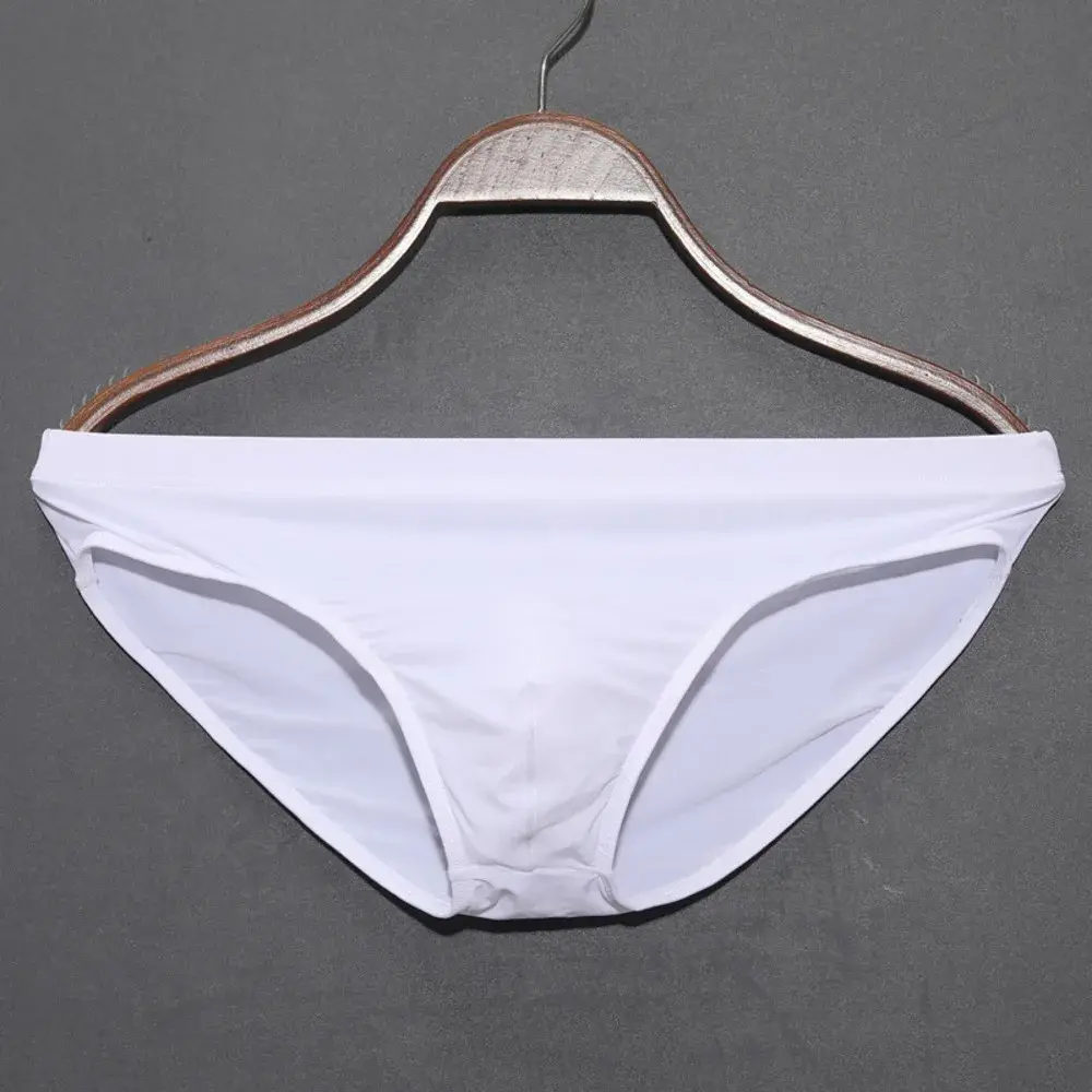 Men's Ice Silk Breathable Briefs Skin Friendly Lingerie Transparent Triangle Pants Mens Sexy Underwear Stretch Male Sexy Panties — image 5