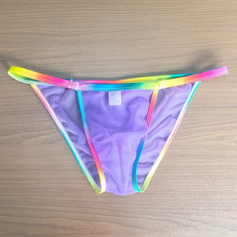 1pc Men Sexy Sheer Briefs Ultra Thin See Through Underwear Low Rise U Convex Pouch Mesh Breathable Panties Clubwear — image 16