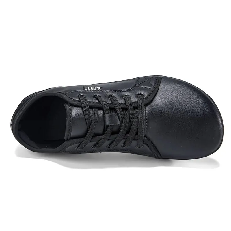 Oiaano Wide Toe Men Minimalist Shoes Comfortable Sneakers Leather Casual Shoes Black Slip On Leisure Loafers Drive Office