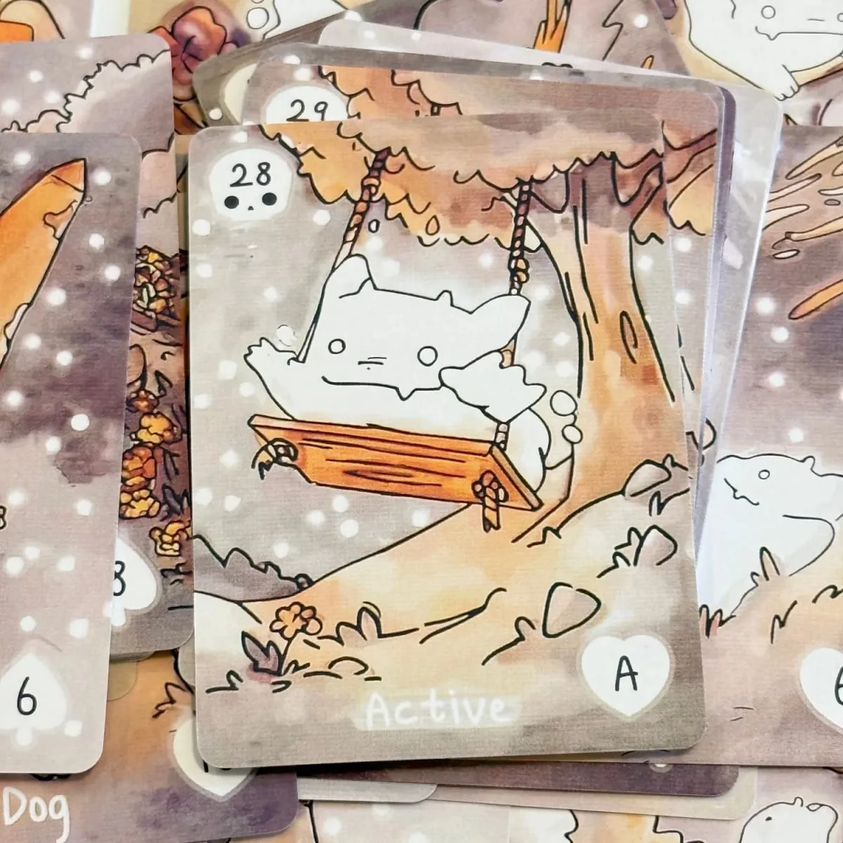 38pcs Lenormand Series Cards -Lil Phantasm Lenormand Oracle Deck English Tabletop Cards For Parties Precognition & Divination — image 5