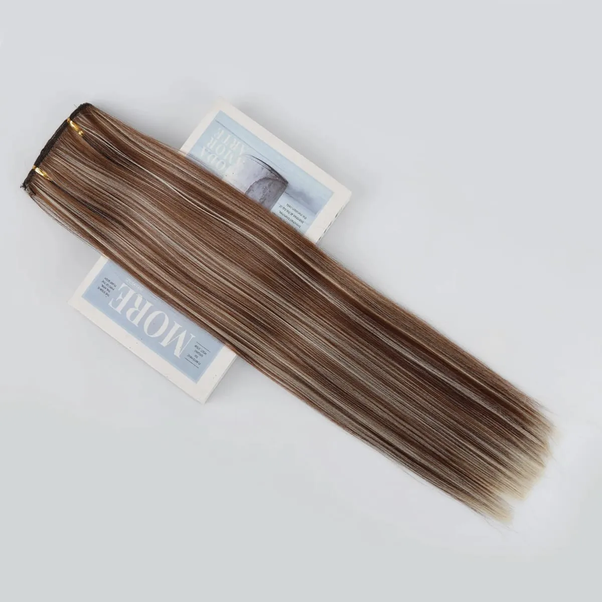 Clip In Hair Extensions Full Head 8 Pieces 17 Clips Synthetic Straight 24 Inch Matte Hair Set Multiple Colors