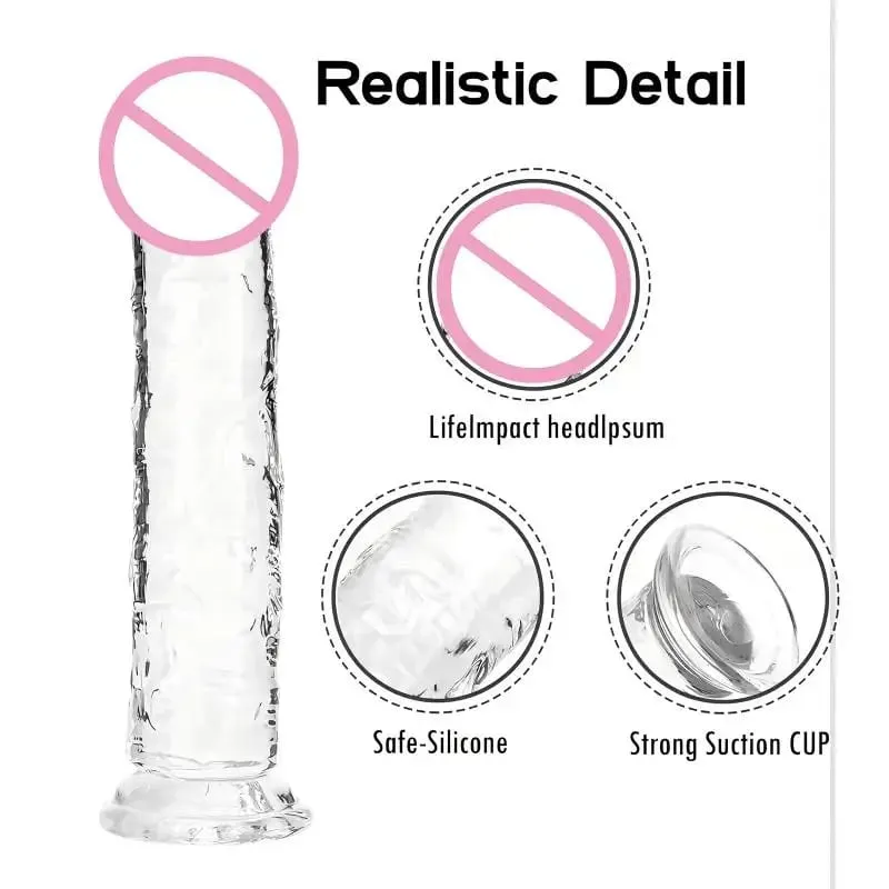 7 Sizes Dildo With Suction Cup Huge Jelly Dildos Sex Toys For Woman Men Fake Dick Big Penis Anal Butt Plug Sex Shop 18+ — image 5