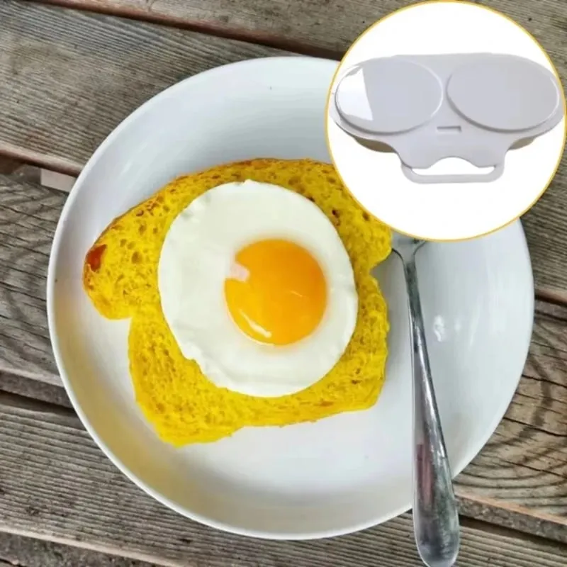 Food Grades Plastic Microwave Egg Cooker Kitchen Cooking Mold Easy To Clean Egg Steamer Portable Heat Resistant Steamed Egg Box — image 4