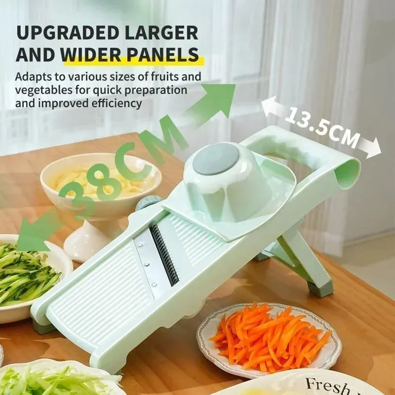 Multi-function Vegetable Slicer Household Fruit And Vegetable Cutter Manual Adjustable Knob Lemon Potato Grater Kitchen Gadgets — image 5