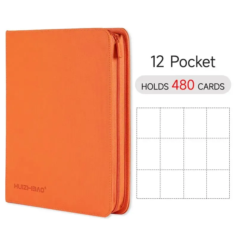 9/12 Pocket Zipper Card Binder Trading card album Durable Side Loading Card for mtg tcg for pokemon for yugioh for football — image 19