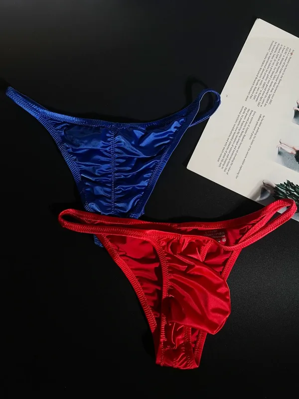 Underwear men's briefs personalized Shining underwear man black Red Blue party Underwear A888 — image 13