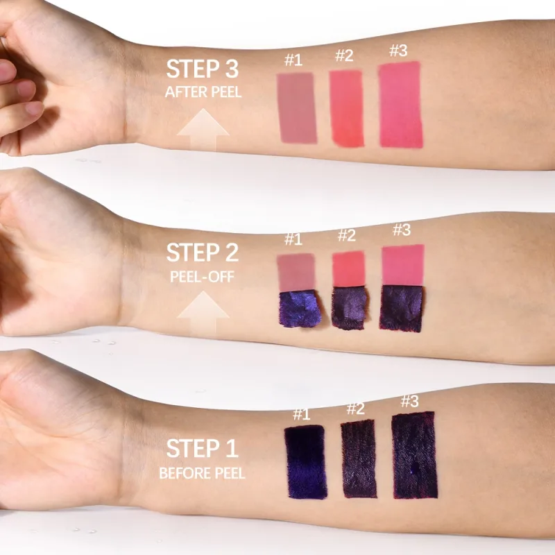 Peel Off Lip Stain Long Lasting Waterproof Reveal Lip Tint Transfer Proof Pink Red Non-stick Cup Lip Stain Makeup Cosmetics — image 4