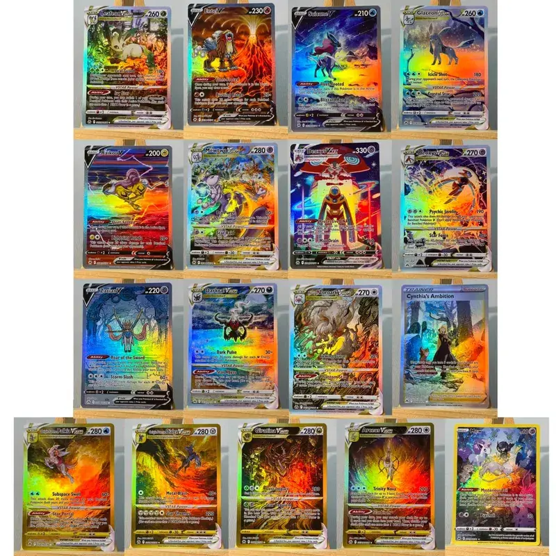 PRE PTCG5-001 Tcg proxy PKM Cards Vaporeon ex Espeon ex Rare Collection Battle Toys Gifts for Hobbies home play