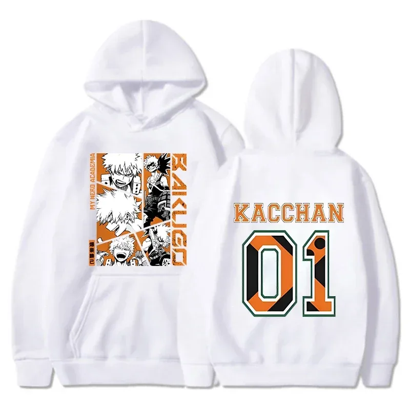 Anime Bakugou Katsuki printed hoodies for men and women, fashionable pullovers for autumn and winter, and women's sweatshirts — image 2
