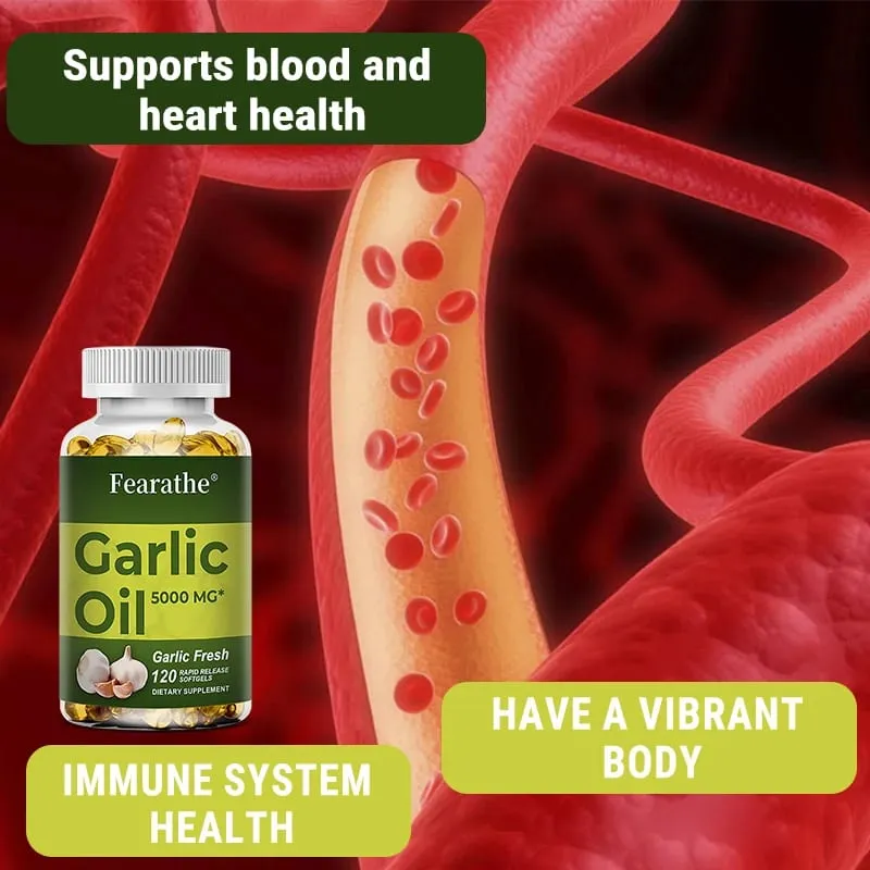 Organic Garlic Extract Capsule for Cardiovascular Health Detox Support Immune Nutrition Supplement — image 3