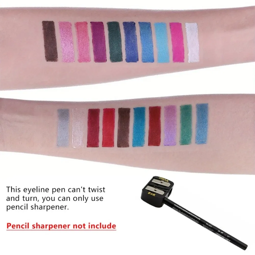 Crayon Eyeliner nacré 17 couleurs, coloré, imperméable, longue durée, mat, lisse, facile à porter, fard à paupières, stylo Eyeliner, maquillage pour les yeux