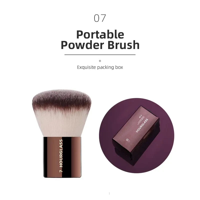 Hourglass Makeup Brush All Kinds Eyeshadow Foundation Concealer Powder Bronzer Blusher Eyeliner Retractable Professional Brushes — image 29