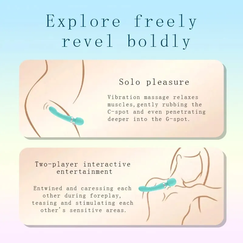 2 IN 1 Magic Wand Vibrator for Women G Spot Clitoral Stimulator 10 Vibration Modes AV Stick Dildo Female Vagina Massager Sex Toy — image 4