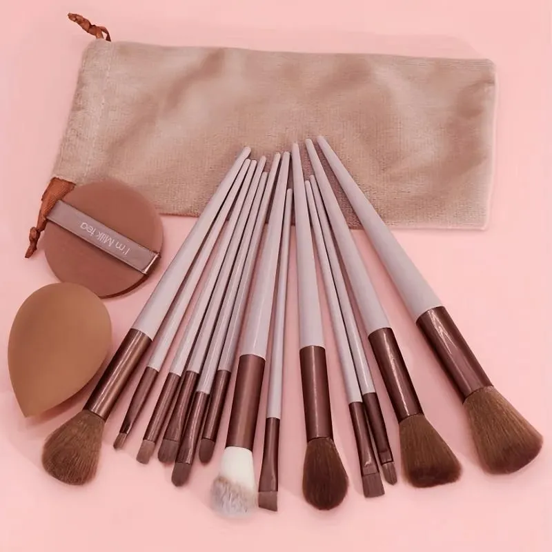 15PCS Professional Makeup Brush Set Soft Synthetic Hair Foundation Powder Blush Eyeshadow Brushes Complete Cosmetic Ma — image 3