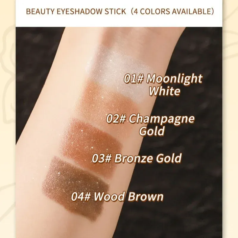 Double Head Waterproof Eyeshadow Sticks Long Lasting High Pigmented Shimmer Glitter Neutral Brown Eyeshadow Pencil Crayon Makeup — image 6