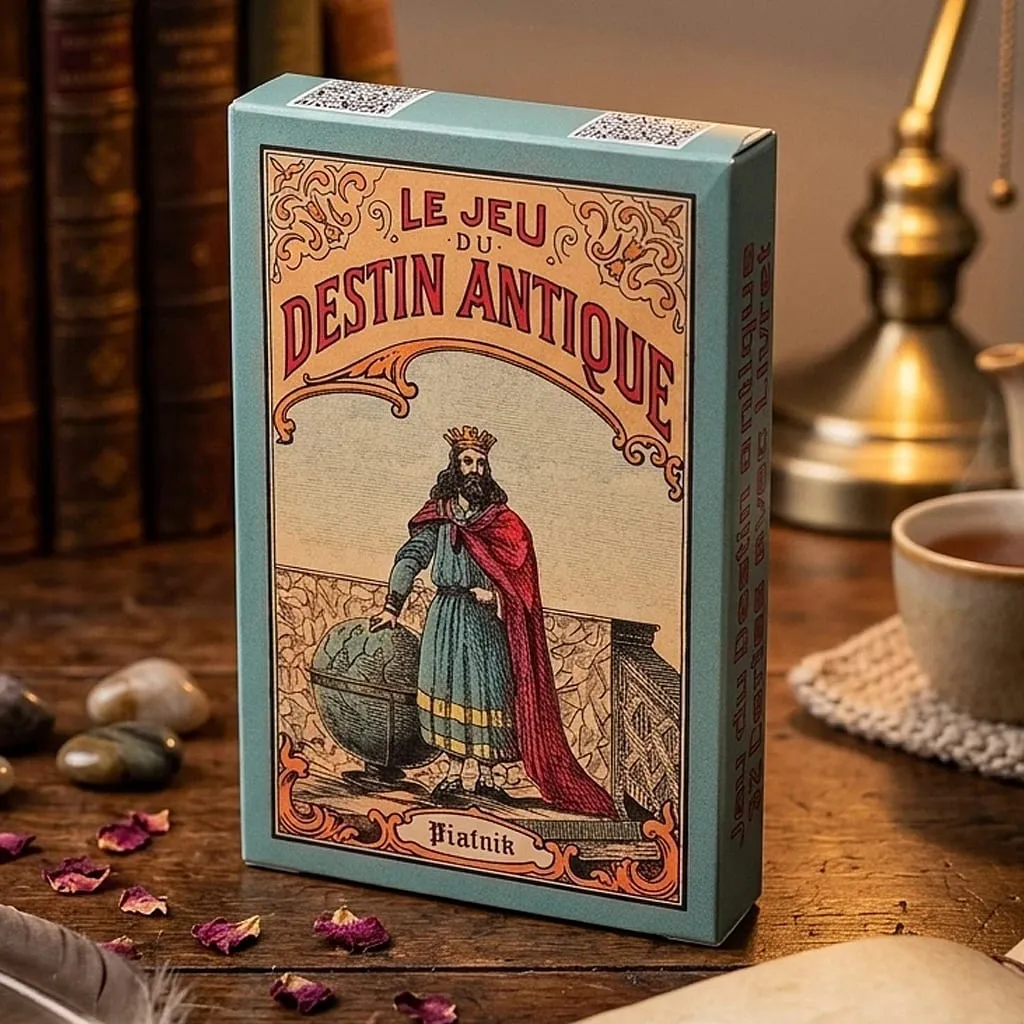 Vintage Antique Destiny Fortune Telling Cards 9*6cm 32-Card Oracle Deck Le Jeu Du Destin Antique Traditional Cartomancy Cards — image 2