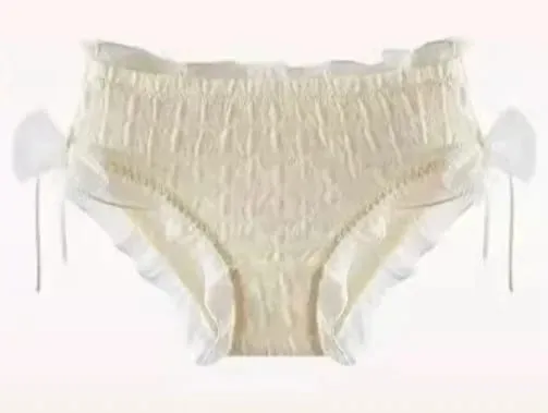Doce plissado conjunto de sutiã de renda feminino pequeno busto push up malha cruz tiras puro suave diário lingerie macia 2 peças 32-38ab