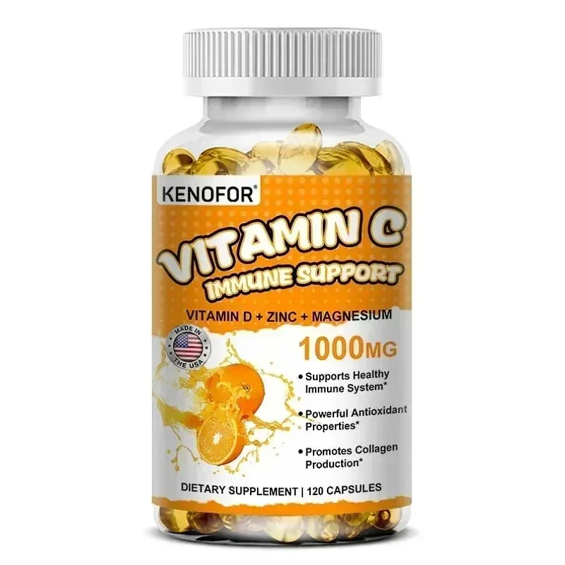 Vitamin C Capsules Antioxidant Support Immune System Cellular Energy Production Skin Brightening & Collagen Synthesis — image 9