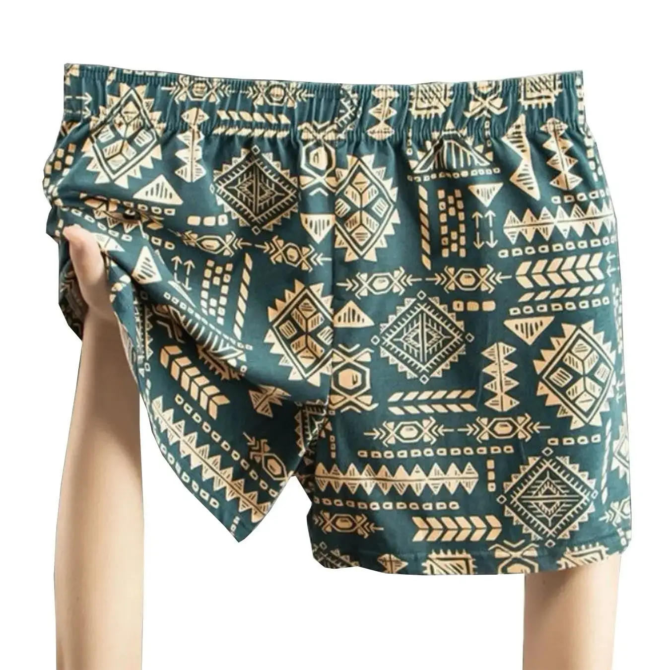 3PCS/SET Retro Ethnic Style Men's Underwear Print Men Boxer Shorts Aro Pants Trendy Casual Home New Breathable Men's Underpant — image 13
