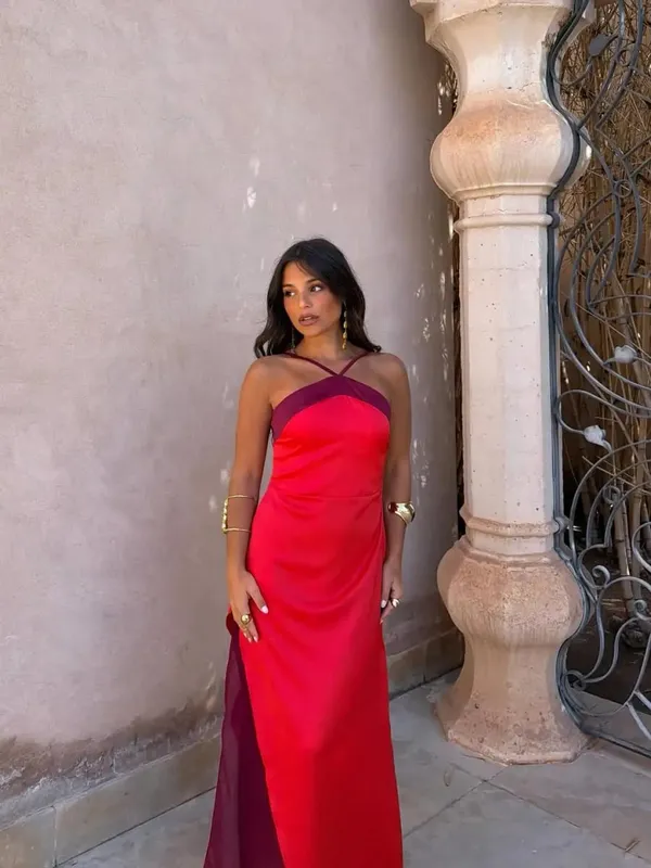 Solid Color Strapless Ribbon Women Summer Dress Sexy Sleeveless Backless High Waist Slim Maxi Vestidos 2026 Lady Vacation Outfit — image 16