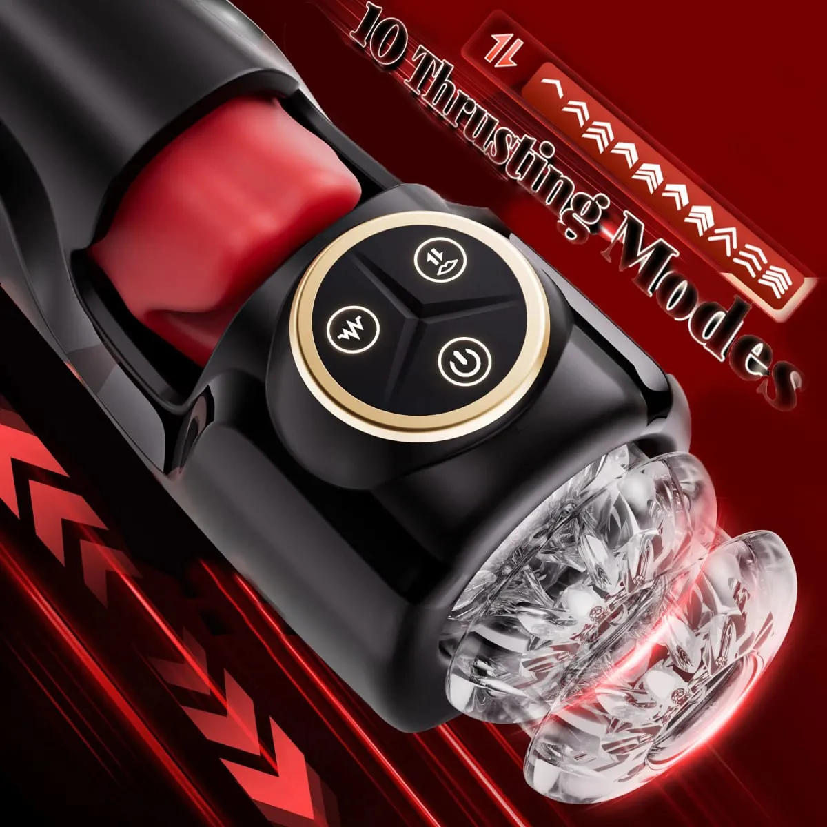 Thrusting Male Masturbator Sucking Blowjob Machine Penis Training Vibrator Glans Stimulater Male Stroker Sex Toy for Men — image 3
