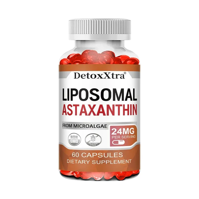 Liposomal Astaxanthin Supplement 24 MG Antioxidant Stronger Than VIT C Support for Cardiovascular Gut Skin + Eye Health — image 11