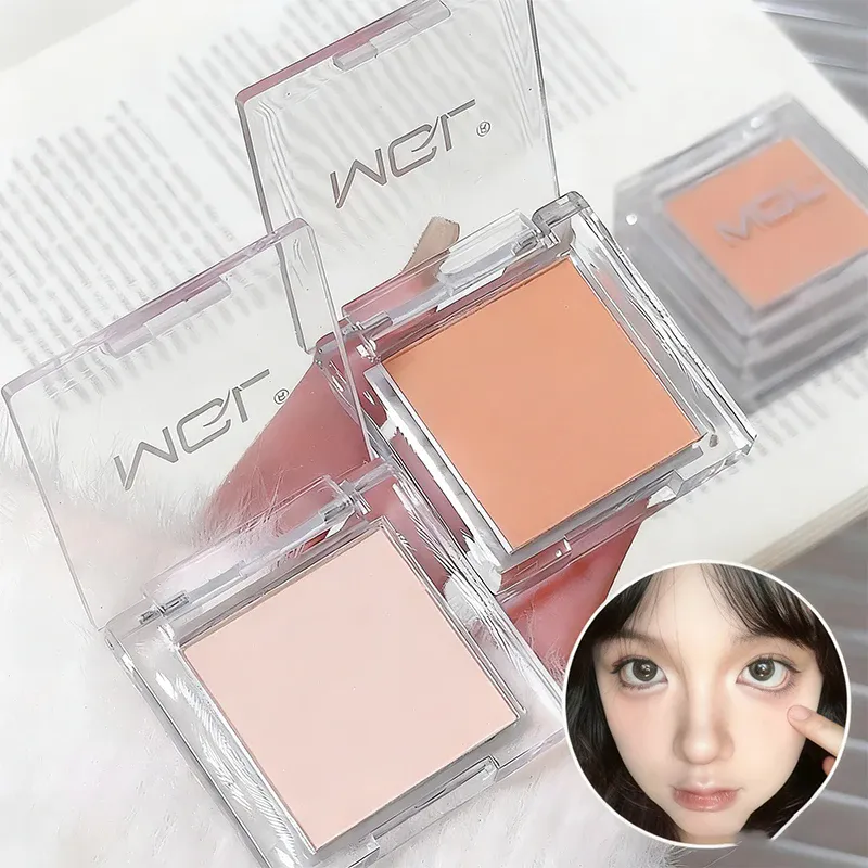Matte White Monochrome Eyeshadow Palette Natural 3D Brightening Eyeshadow Highlighter Powder Long-Lasting Eye Makeup Palette — image 5