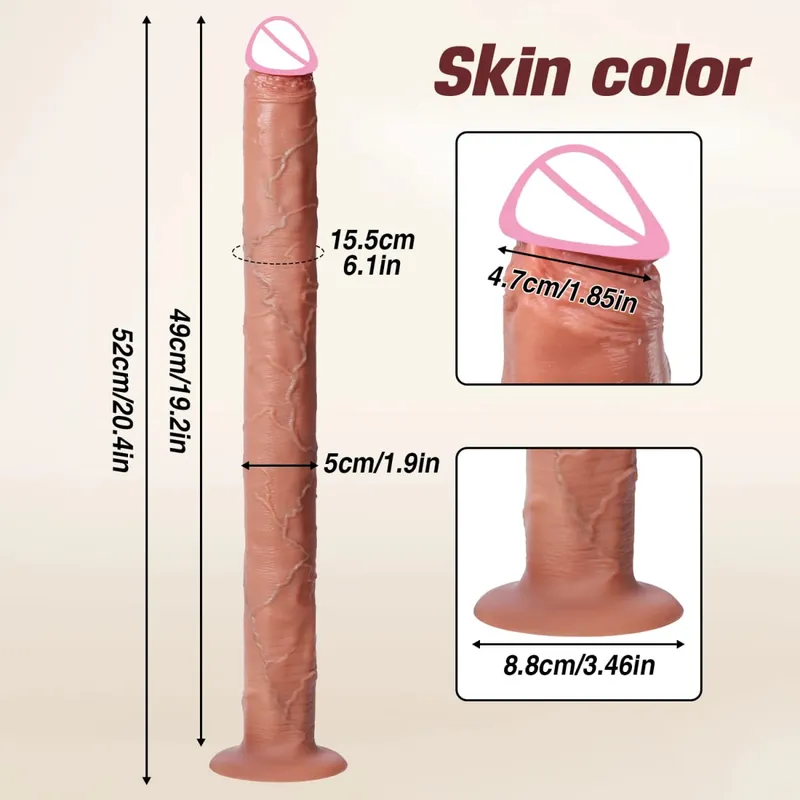 Super Long Dildo Artificial Silicone Penis Adult Sex Toys Realistic Skin Texture Dildos For Woman Men Vagina Anal Masturbation
