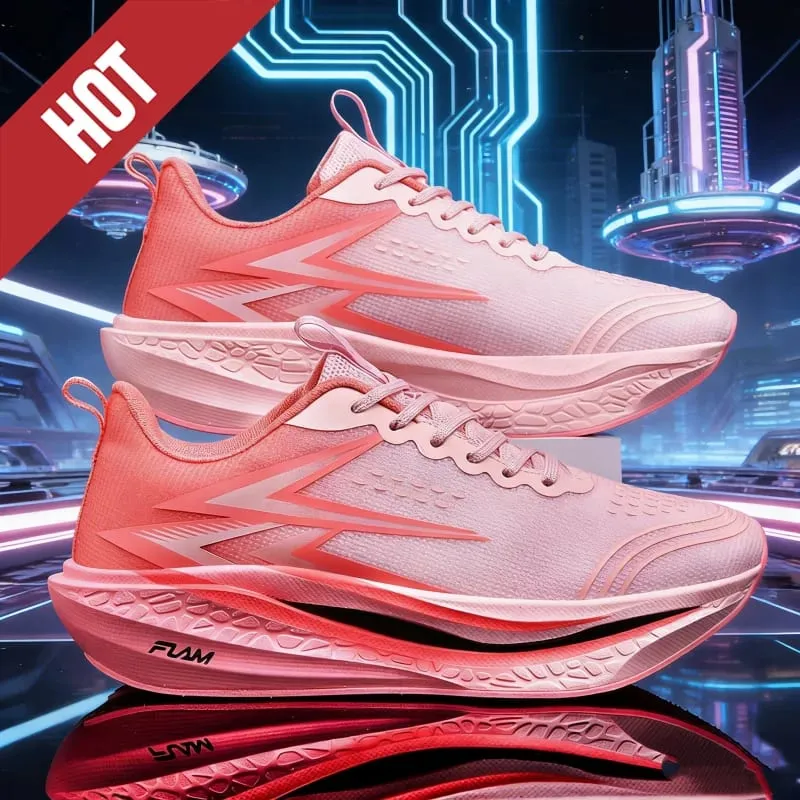 HOT Running Shoes Carbon Board Speciality Marathon Men Sports Breathable Lightweight Women Comfortable Athletic Nonskid Sneakers
