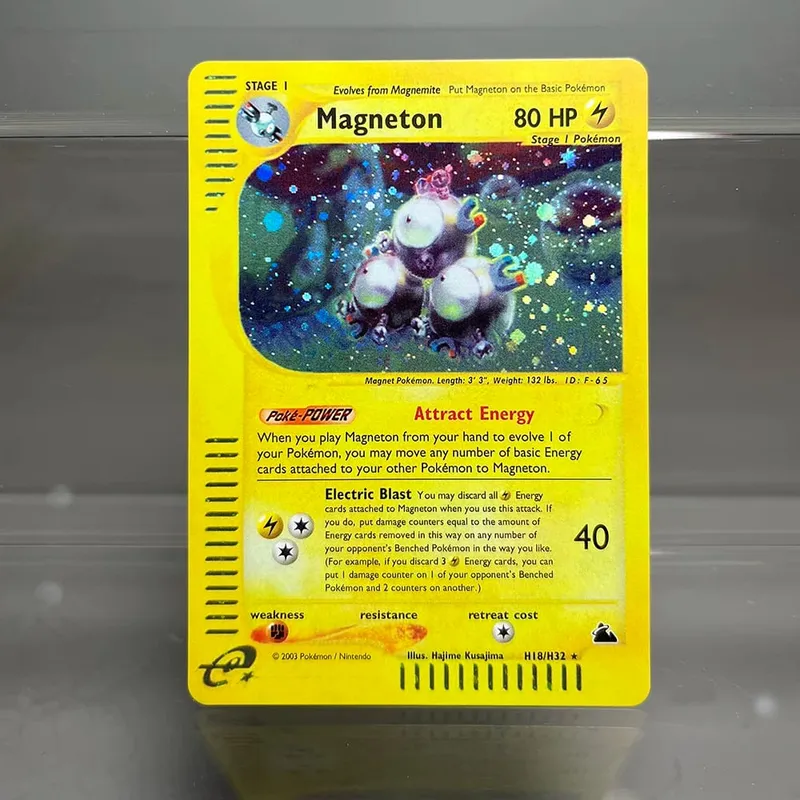 Kad PKM Charizard Steelix Celebi Kad Kerajang Tunggal Magneton Gengar Kad Koleksi Permainan Klasik Kad Proksi PTCG — image 28