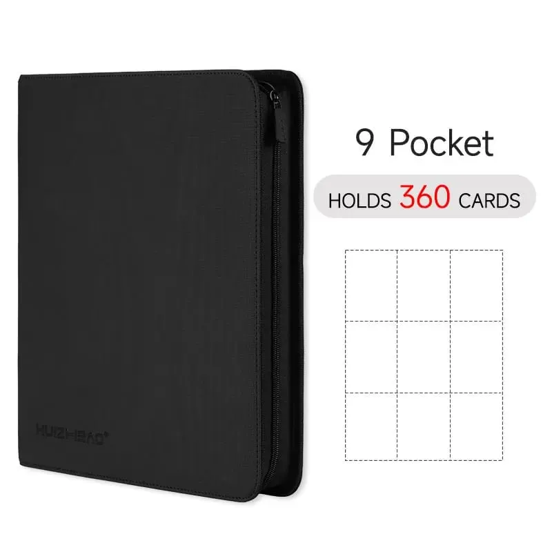 9/12 Pocket Zipper Card Binder Trading card album Durable Side Loading Card for mtg tcg for pokemon for yugioh for football — image 20