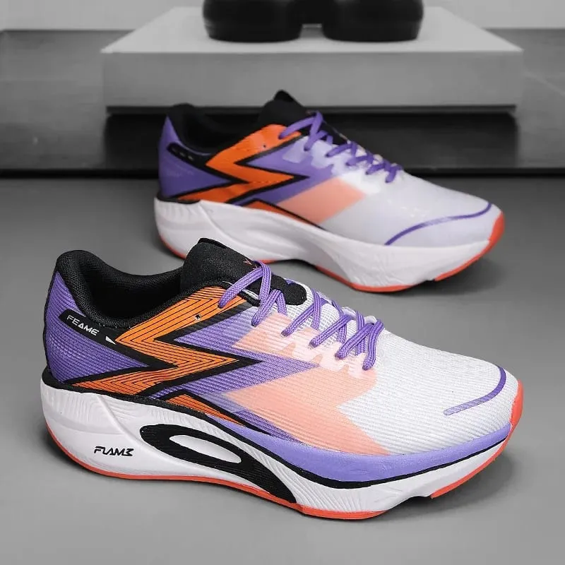 Brand Men's Carbon Plate Running Shoes Soft Cushion Shock Absorbing Sports Shoes Unisex Sneakers Light Anti-Slip Training Shoes — image 6