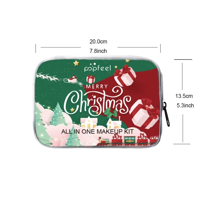 Christmas Makeup Set - Complete Collection of Eyeshadow Foundation Lipstick for Holiday Celebrations and Everyday Glam — image 6